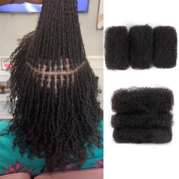 Afro Kinkys Bulk Human Hair For Braiding Dreadlock Extensions Create