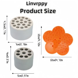 Linvrppy Spiral Flower Stem Holder Set, includes 2 Flower Spiral Stem Holders Set, 1-Pack Flower Stripper Hand Dethorn Tool, Vase Spiral Stem Holder, Spiral Flower Stem Holder (S+L) (Clear S+L)