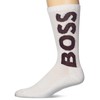 BOSS Solid Big Logo Ribbed Socks