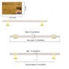 Amerdeco 10 Pack Brushed Satin Nickel and Gold Cabinet Pulls