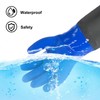 SZKKQKJ Protective Chemical Gloves, Rubber Gloves, Long, Pond Cleaning Gloves,