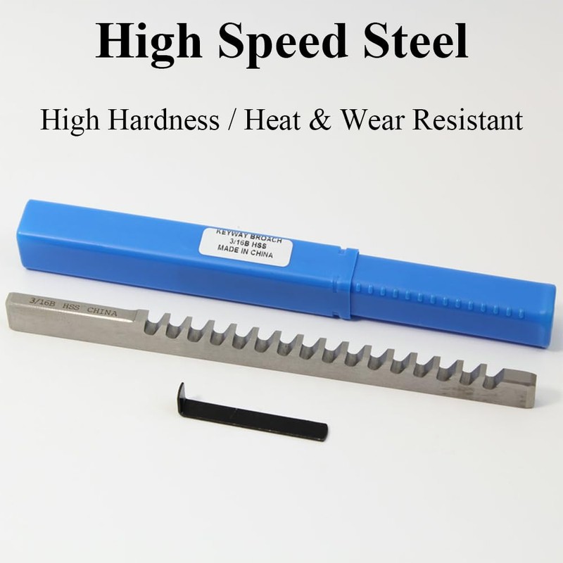 HSS Keyway Broach with Shim Hydraulic Machine Accessory Broaching Tool,