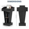 aboxoo Podium Stand - Modern Podium Lectern with Laptop Shelf