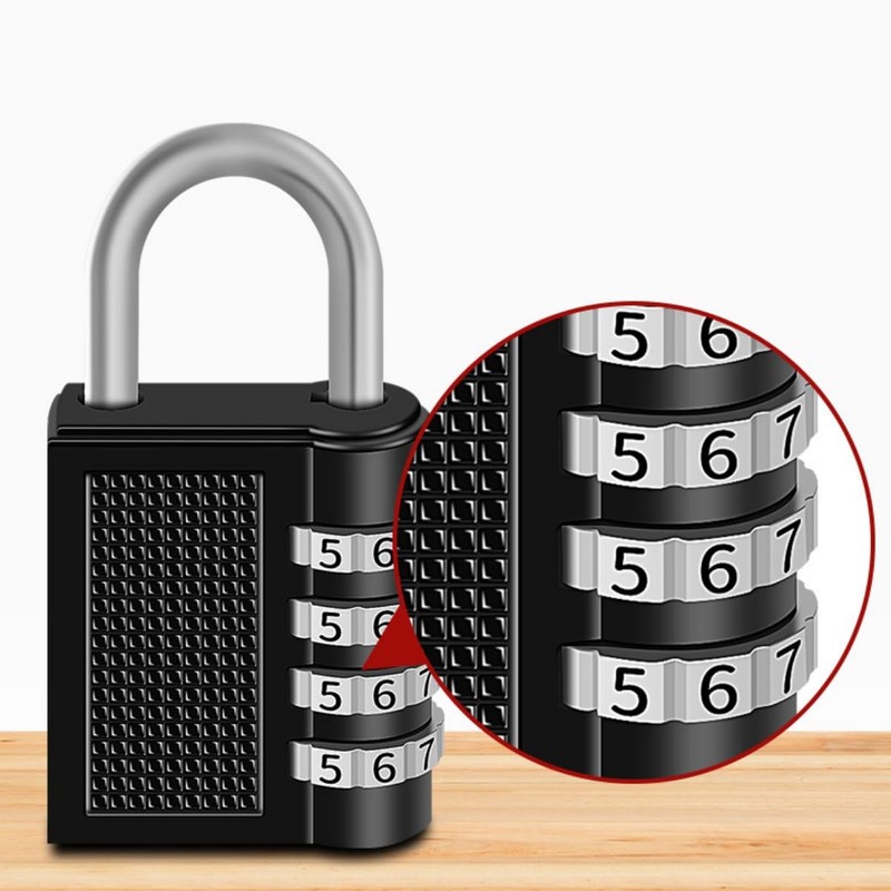 Padlock Combination Lock 4 Digits Suitcase Lock Combination Lock Security