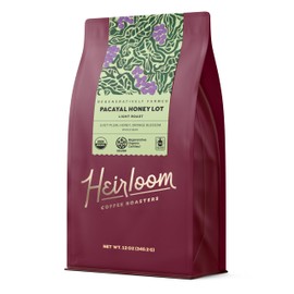 Heirloom Coffee Roasters - Pacayal Honey Lot - Light Roast - Whole Bean Coffee - 100% Regenerative Organic Certified, 12oz