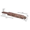 ALPINE Genuine Vintage Leather Cuff Watch Strap - Black, Brown,