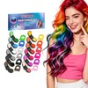 12 Colors Hair Chalk for Girls Kids, Washable Temporary Hair