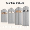 Garment Bags for Hanging Clothes – Zippered Dust Covers for