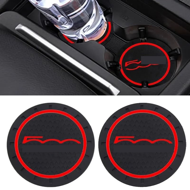 Car Cup Holder Insert Anti-Dust Non-Slip Rubber Coaster Mats Compatible