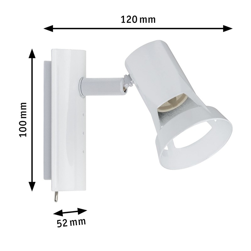 Paulmann Spotlight Teja max. 1x10W GU10 Weiß 230V Metall