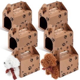 NUOBISHI 30 Pcs Party Favors Boxes，Adopt A Puppy Party Favors Boxes，Small Treat Dog Boxes Bulk Gift Party Favors Stuff，Candy Wedding Favor Boxes Decorations for Birthday Party（Paw Print）