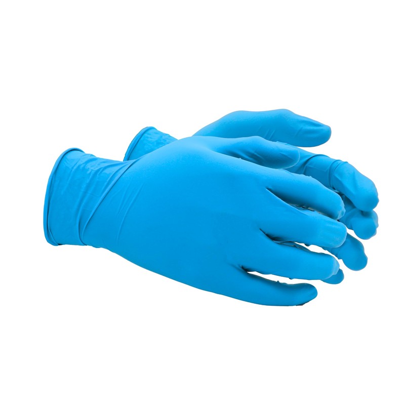 SHOWA 7005PF Powder-Free Biodegradable Nitrile Disposable Glove, Food Safe, 4