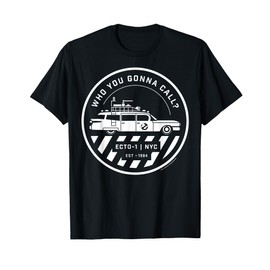 Ghostbusters Ghost Badge T-Shirt, Black