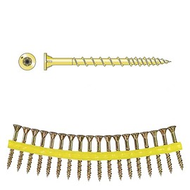 Simpson Strong-Tie - Simpson HCKWSV212S Strong-Drive WSV SUBFLOOR Screw (Collated) - #9 x 2-1/2 in. T-25, Yellow-Zinc (750-Qty)