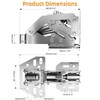 Chibery 4 Pack 90° RV Cabinet Hinges, Heavy Duty Surface
