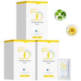 60PCS Travel Size Sunscreen SPF50+ PA+++ - Mini Sunscreen Infused with Centella Asiatica Extract & Hyaluronic Acid - Waterproof, Lightweight & Non-Greasy - Perfect for Summer Party & Thank You Gifts