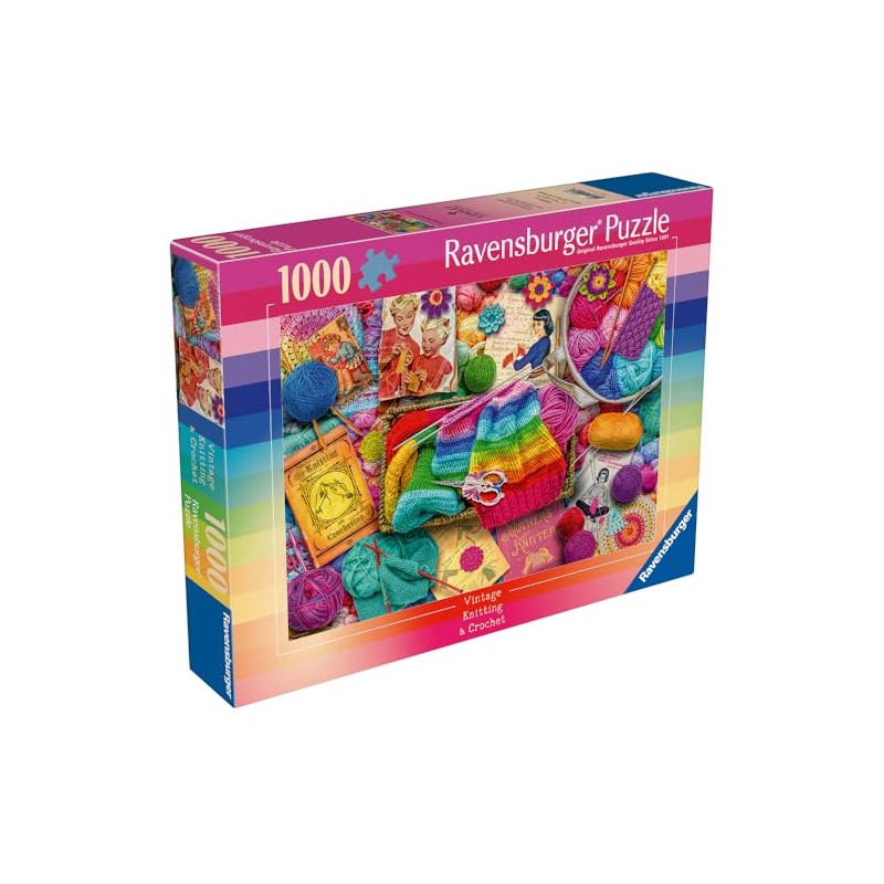 Ravensburger Vintage Knitting & Crochet 1000 Piece Jigsaw Puzzles for