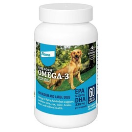 Free Form Snip Tips Omega-3 Fish Oil Liquid Supplement for Medium & Large Dogs, 60 Count