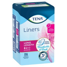 Tena Long Length Liners X 26 (Limit 4 per order)