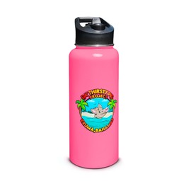Da’ Thirsty Pigs Project Insulated Water Bottle 32 Fl Oz - Stainless Steel Wide Mouth Insulated Water Bottle - Dishwasher Safe & Spill Proof Water Bottle - Reusable Double Insulated Tumbler
