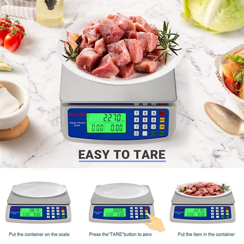 Large Digital Kitchen Scale 22LB Commercial Scale for Food Baking