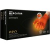 Mercator POWERGRIP Nitrile Gloves, Powder-free, Orange, Size: XL - 50