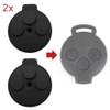 2 pieces smart rubber 3 button keypad 451 fortwo car