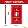 (2 Pack) Airmont Products AP-10461, Emergency Gas Shut-off Toggle Switch