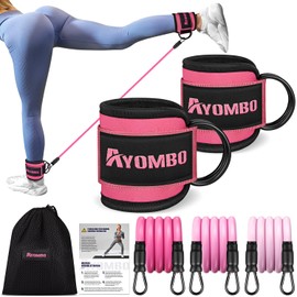 Ayombo Ankle Resistance Bands, Workout Equipment for Women, Ankle Resistance Bands with Cuffs, Leg and Glute Exercise Equipment, Enhance Your Strength and Sculpt Your Lower Body