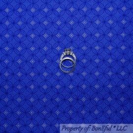 Signature BonEful Fabric FQ Cotton Quilt Purple Gold Calico Dot Wedding Ring Tiny Stripe S