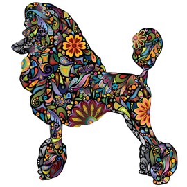 MyWonderfulWalls Standard Poodle Dog Decal Wall Sticker (M)