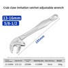 7-10mm Self-Adjusting Ratchet Wrench with Crab Claw Jaw and 30°