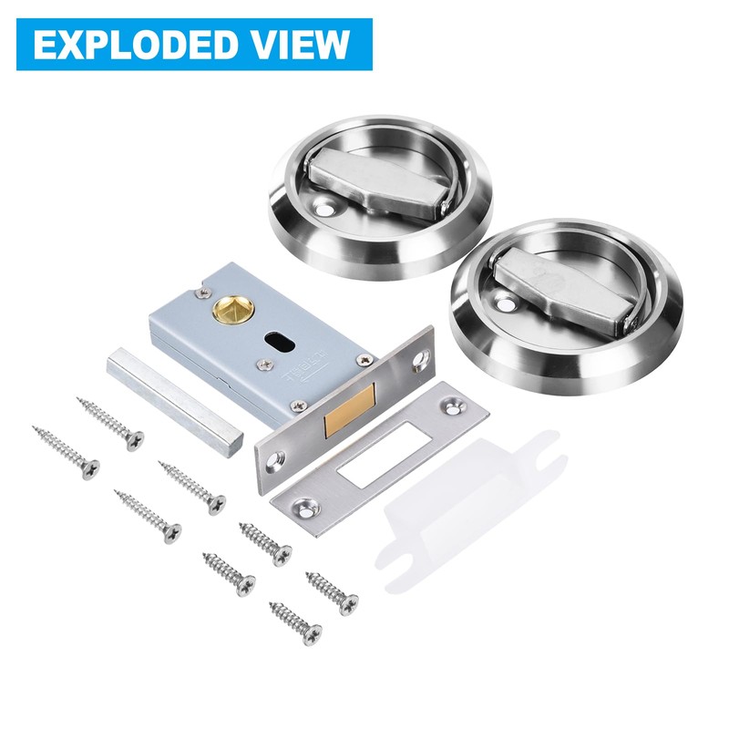 PATIKIL 4.8mm Round Recessed Pull Handle Knob, Recessed Pulls Hidden