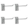 StoreWALL 7.5" Heavy Duty Slatwall Single Hook (Pack of 4)