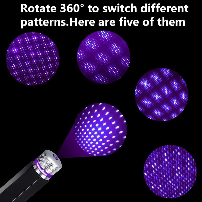 USB Romantic Star Light, Star Projection USB Night Light, Bendable