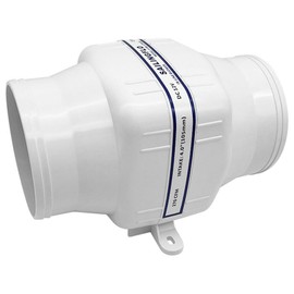 ipalmay DC 12V 4 Inch 270CFM Ventilator Marine Bilge Exhaust Blower for Yacht RV Air Volume