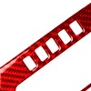 Red Carbon Fiber Car Gear Shift Switch Button Frame Interior