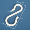 Kisstta Pack of 16, S Hooks, Plastic Hooks, Pink /