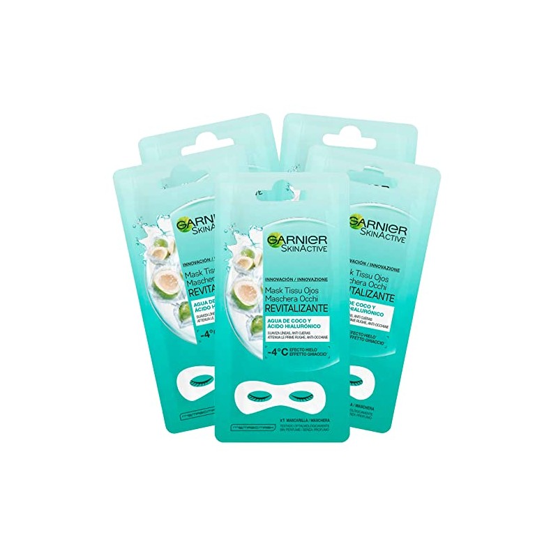 5 x Garnier Skinactive Revitalising Eye Mask with Coconut Water
