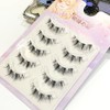 Natural False Eyelashes, 5 Pairs, Popular, Transparent Axis, Soft Core,