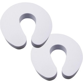 Door Finger Pinch Guard - Proofing Soft Foam Door Slam Stopper - Safety Door Pinch Guard for Child & Pet - Prevents Finger Pinch Injuries - Pack of 2 (White)