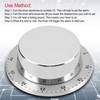 Stainless Steel Kitchen Timer, Manual Mechanical Kitchen Timer with Magnetic