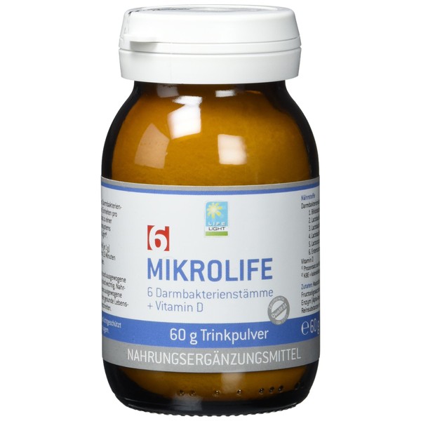 LIFE LIGHT MikroLife 6 (Drinking Powder with Six Different Gut Bacteria Strains, 60 g)