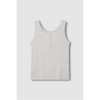 JAJU [JAJU] Women's Modal Ribbed Sleeveless Lounge T-shirt_Melange Oatmeal