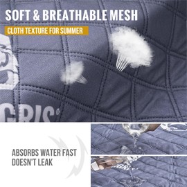 OneTigris Washable Pee Pads for Dogs, Reusable Puppy Pads Waterproof Puppy Training Pads with Fastening Straps and Anti-Skid Grip Dots for Crate, Playpens, Floor, Couch (24" x 18" 2Pack)