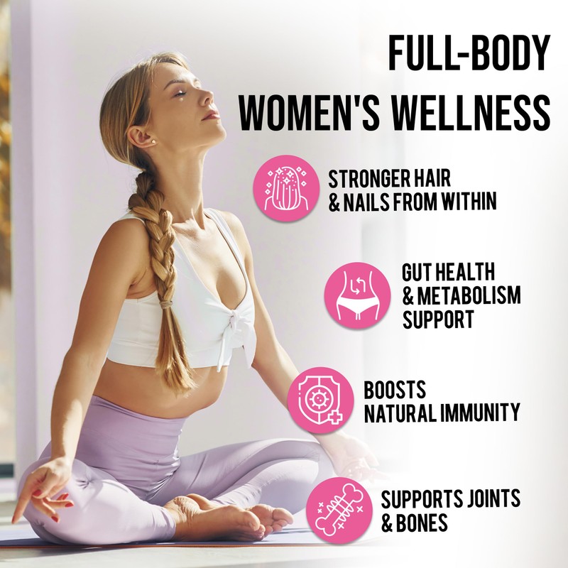 MERRY VITA Collagen for Women – Hydrolyzed Multi Collagen Peptides