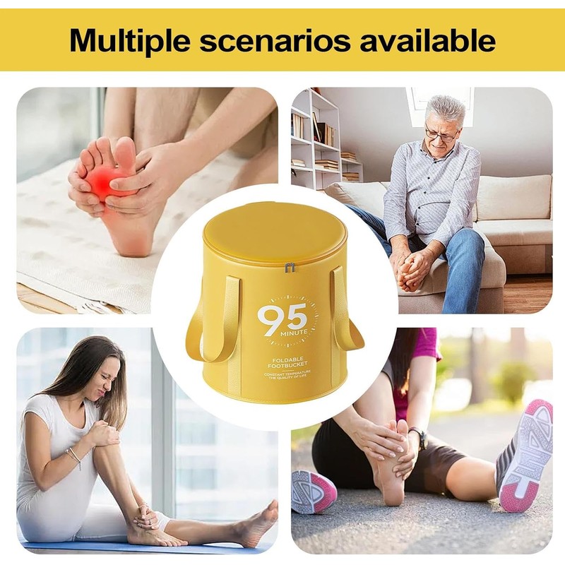 Foot Bath - Collap-sible Bucket For Soaking Feet Folding Portable