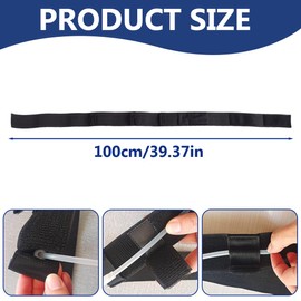 Tomedeks Peritoneal Dialysis Catheter Belt,Peritoneal Dialysis Belt,G Tube Holder for Men and Women,Catheter Straps,Dialysis Catheter Belt for PD,G,PEG,J Tube Fixed,Dialysis Accessories(Black/Medium)