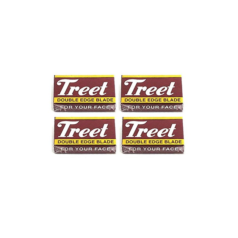 AAProTools Treet Carbon Steel Double Edge Razor Blades, 40 blades