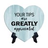 Signs ByLITA Heart Your Tips Are Greatly Appreciated, Wood Color,